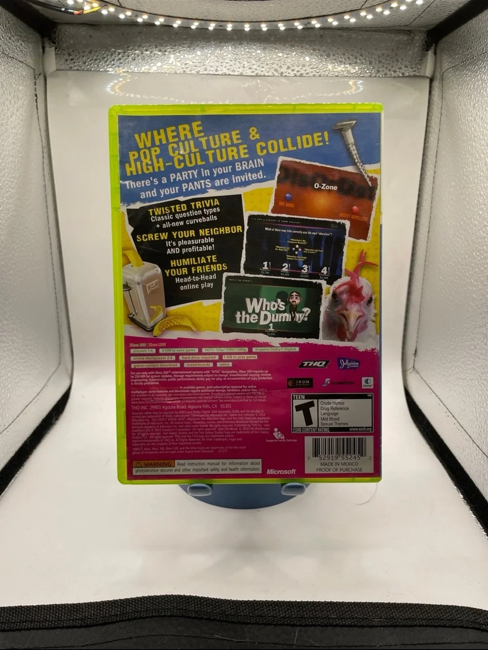 Microsoft Xbox 360 You Don't Know Jack - Blue & Lime Cover